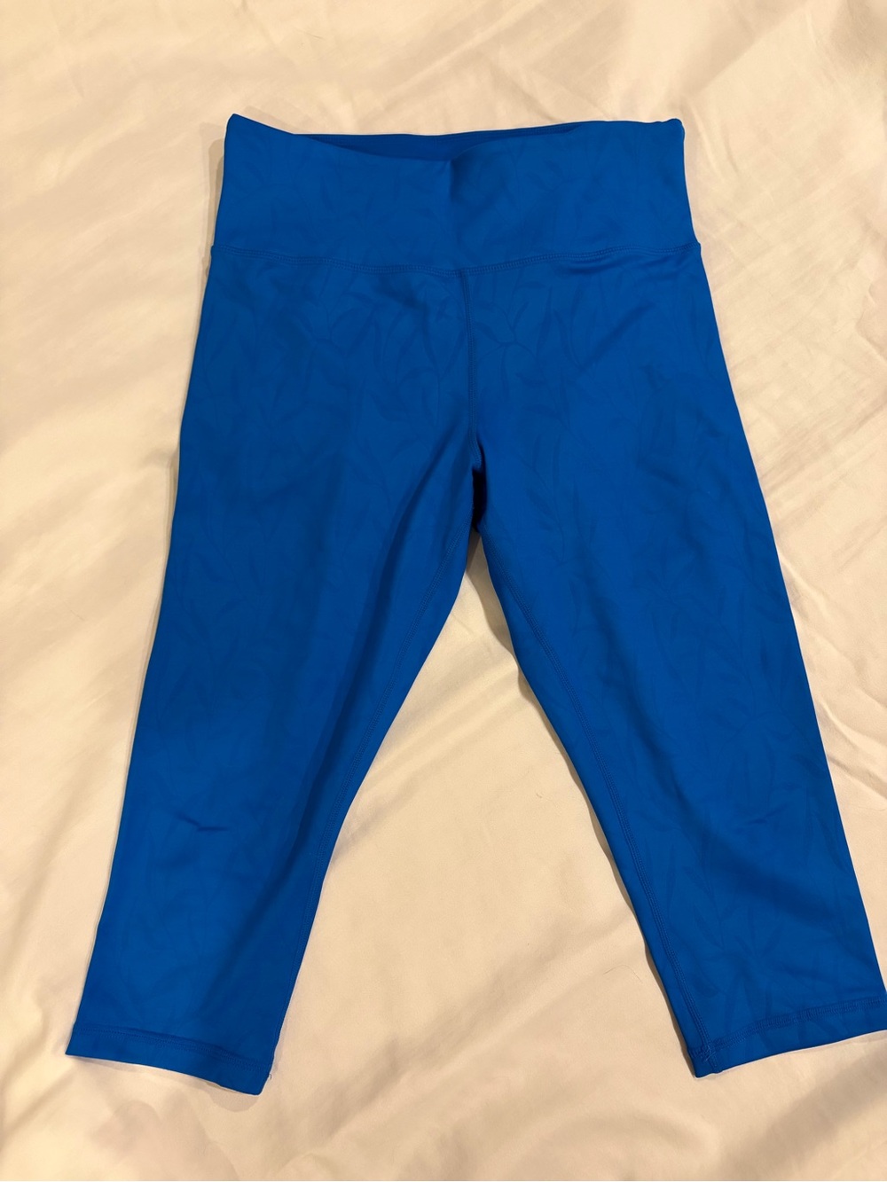 ZYIA Cobalt Blue Crop Leggings size 8-10